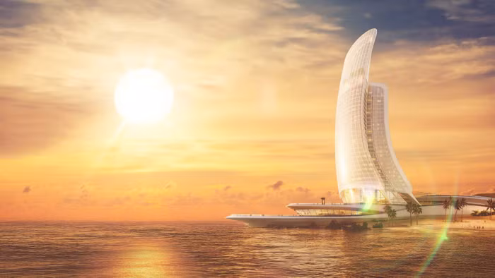 Tòa nhà Cánh Buồm biểu tượng tại Sun Iconic Hub.( Ảnh phối cảnh minh họa)