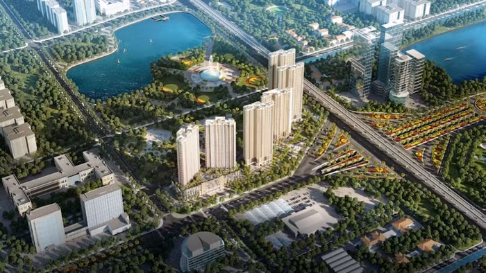 D’. Capitale sở hữu 3 mặt tiền hướng ra 3 tuyến đường sầm uất, nhộn nhịp: đường Trần Duy Hưng, Hoàng Minh Giám và Khuất Duy Tiến