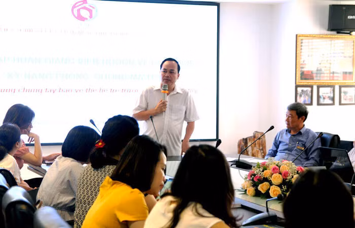 Chủ tịch Hội đồng Viện PSD - TSDD. Lê Trung Tuấn phát biểu trước buổi tập huấn