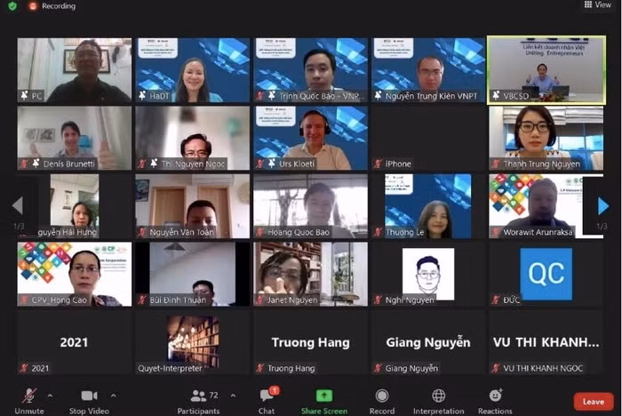 Chương trình được tổ chức theo hình thức trực tuyến