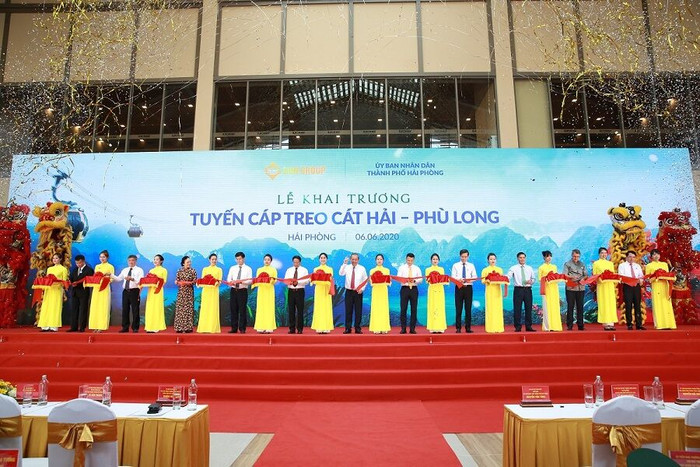 Sun Group khai trương cáp treo dài gần 4km tại Cát Hải- Hải Phòng