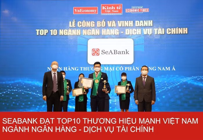 SeABank được vinh danh Top 25 Thương hiệu tài chính dẫn đầu Việt Nam 2021