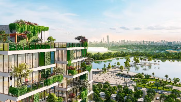 Một dự án tiêu biểu cho dòng BĐS Xanh - Thông minh tại Long Biên (Hà Nội), một trong các giá trị bền vững cho tiềm năng tăng giá. 
