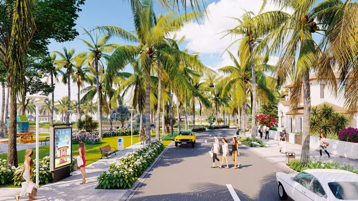 Biệt thự ven sống với không gian gần gũi thiên nhiên thu hút giới thượng lưu (Ảnh phối cảnh minh hoạ).
