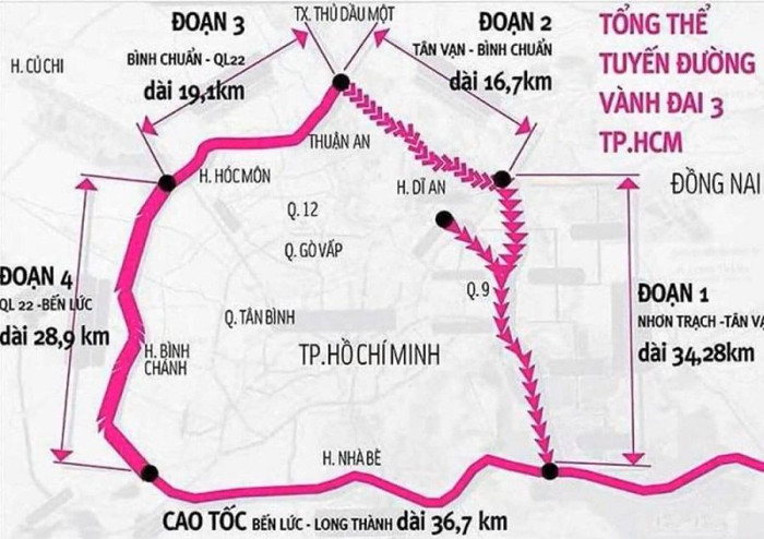 TP.HCM hoàn thành việc cắm 1.900 cọc GPMB tại dự án Vành đai 3