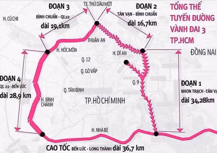 TP.HCM hoàn thành việc cắm 1.900 cọc GPMB tại dự án Vành đai 3
