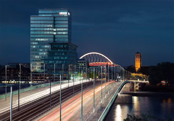 LANXESS Tower, trụ sở của tập đoàn hóa chất chuyên dụng LANXESS tại Cologne, Đức. Ảnh: LANXESS