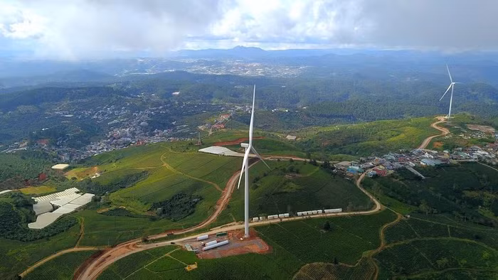 Dự án Nhà máy điện gió Cầu Đất (Đà Lạt, Lâm Đồng). Ảnh minh họa