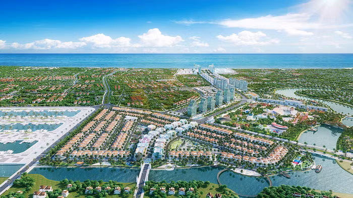 Các dự án BĐS ven sông tại Sầm Sơn có nhiều tiềm năng sinh lời. Ảnh phối cảnh minh họa Sun Riverside Village