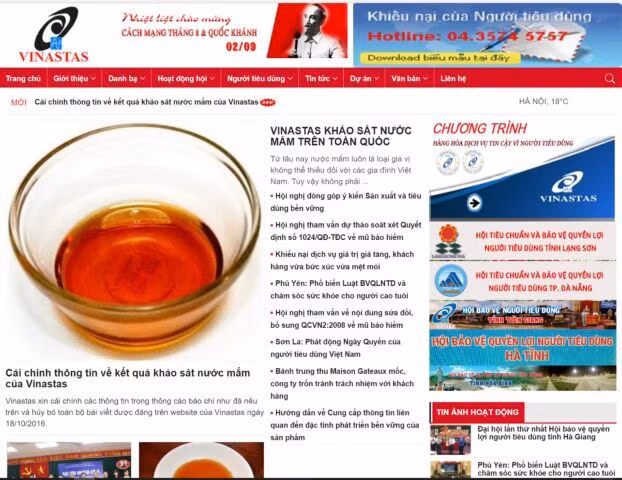 Vụ nước mắm có arsen: Vinastas tiếp tục cải chính thông tin