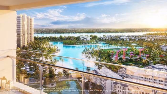 Tầm view sông và công viên triệu đô ngay trước mắt