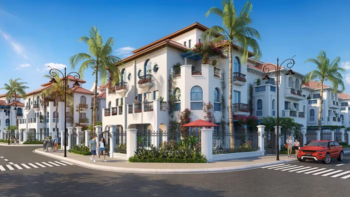 Hệ thống biệt thự với kiến trúc đặc trưng vùng Địa Trung Hải