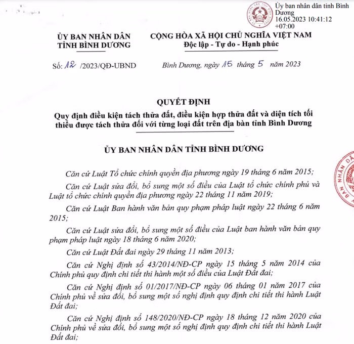 tách thửa đất