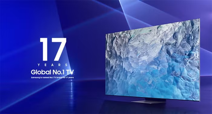 Samsung dẫn đầu thị trường TV toàn cầu 17 năm liên tiếp