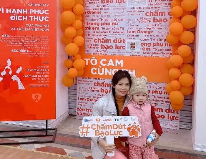 Chiến dịch “Tô cam cùng TH – Hành động chấm dứt bạo lực đối với phụ nữ và trẻ em”.