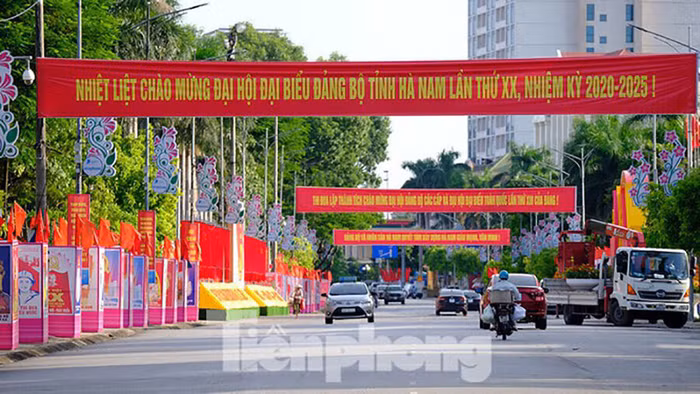Đại hội đại biểu Đảng bộ tỉnh Hà Nam lần thứ XX, nhiệm kỳ 2020-2025, diễn ra trong ba ngày 20, 21 và 22/9. Ảnh: Hoàng Long - Báo Tiền Phong