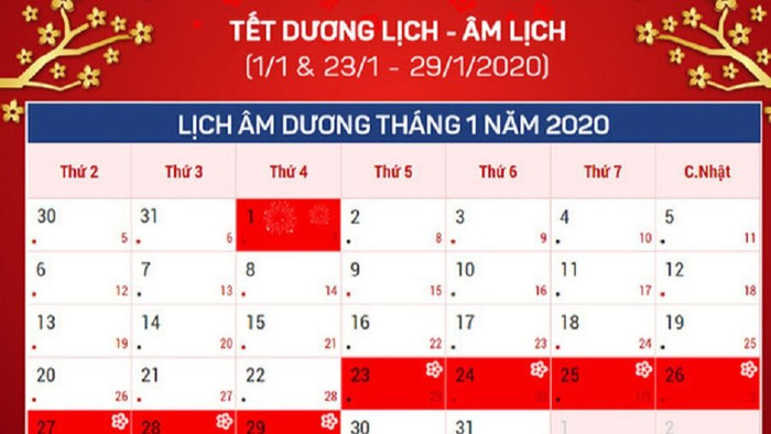 Năm 2020, người lao động được nghỉ 14 ngày