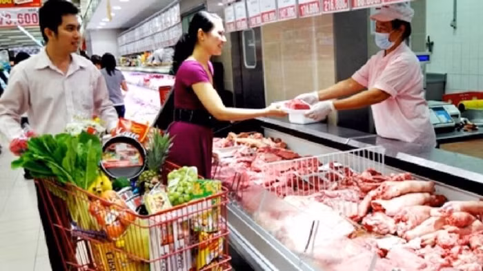 CPI tháng 12 tăng cao nhất trong 9 năm do giá thịt lợn tăng
