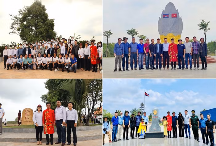 Cuộc gặp gỡ tình cờ với đoàn cán bộ, sinh viên Campuchia tại Cụm công trình lưu niệm hành trình cứu nước của Thủ tướng Hun Sen đã mang nhiều cảm xúc cho đoàn sáng tác