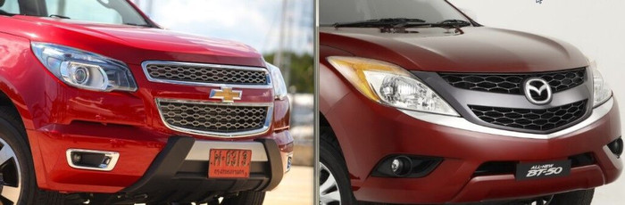 So sánh Chevrolet Colorado với Mazda BT-50