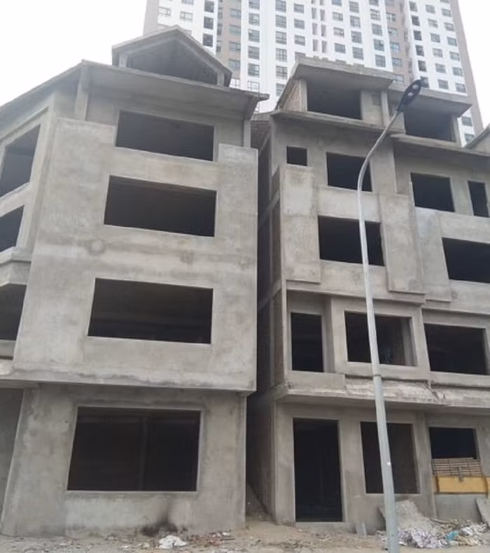 25 căn nhà liền kề tại dự án xây vượt 1 tầng
