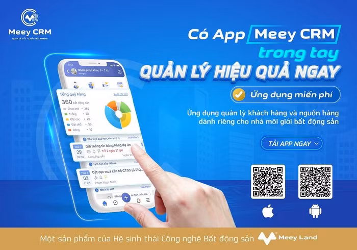 Ra mắt Ứng dụng Quản lý khách hàng và nguồn hàng dành riêng cho nhà môi giới bất động sản - Meey CRM