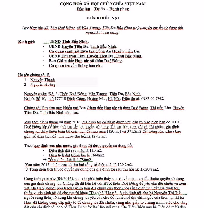 Kỳ 1: Bắc Ninh - Liệu cán bộ tự ý chuyển quyền sử dụng đất cho người nhà? ảnh 1