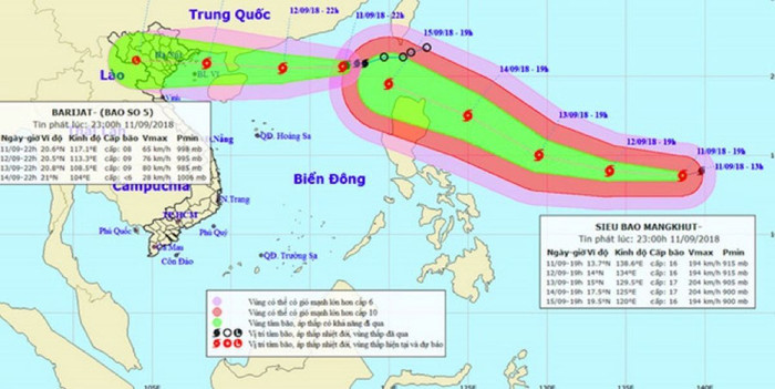 Ứng phó bão số 5 và siêu bão Mangkhut