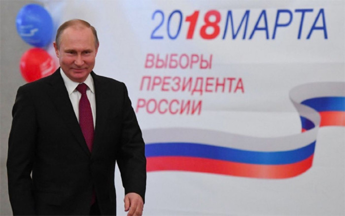 Thắng áp đảo, Putin tiếp tục làm Tổng thống Nga