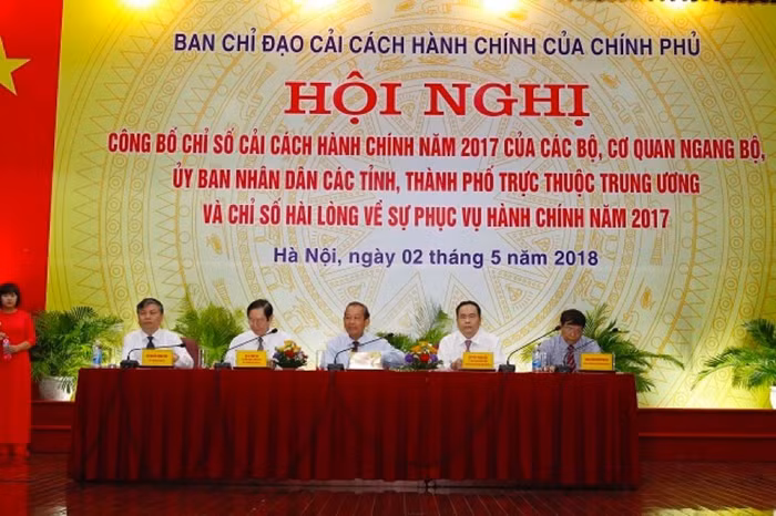 Hà Nội vượt Đà Nẵng, lên vị trí thứ 2 trong bảng xếp hạng cải cách hành chính 2017