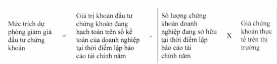 Điều chỉnh hướng dẫn trích lập dự phòng tổn thất đầu tư chứng khoán ảnh 1