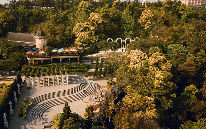 Góc xanh mát mắt tại Sun World Ba Na Hills