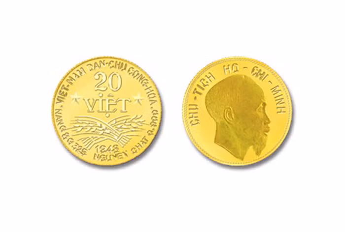 Ra mắt đồng tiền vàng bản vị Việt theo nguyên mẫu năm 1948