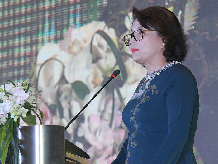 Bà Nguyễn Thị Tuyết Minh - Chủ tịch Hội đồng Doanh nhân nữ Việt Nam, Phó Chủ tịch Hội đồng Trung ương các Hiệp hội doanh nghiệp Việt Nam