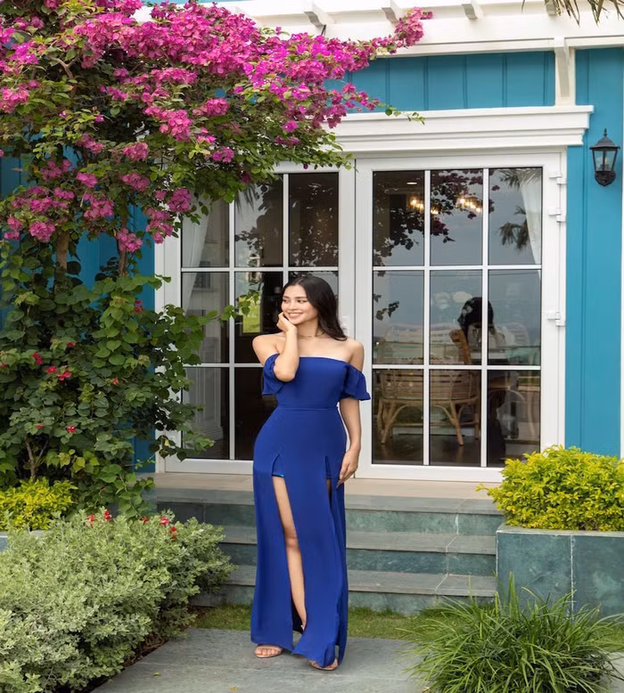 Hoa hậu Tiểu Vy bên biệt thự mẫu Florida, NovaWorld Phan Thiet