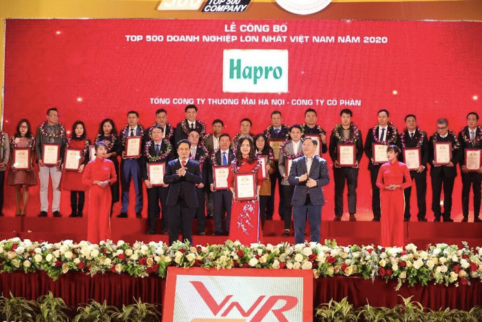 Hapro tiếp tục được vinh danh TOP 500 DN lớn nhất Việt Nam