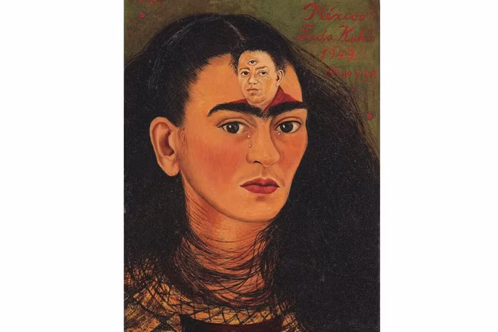 Bức tranh "Diego y yo" (Diego và tôi) của nữ danh hoạ Frida Kahlo.