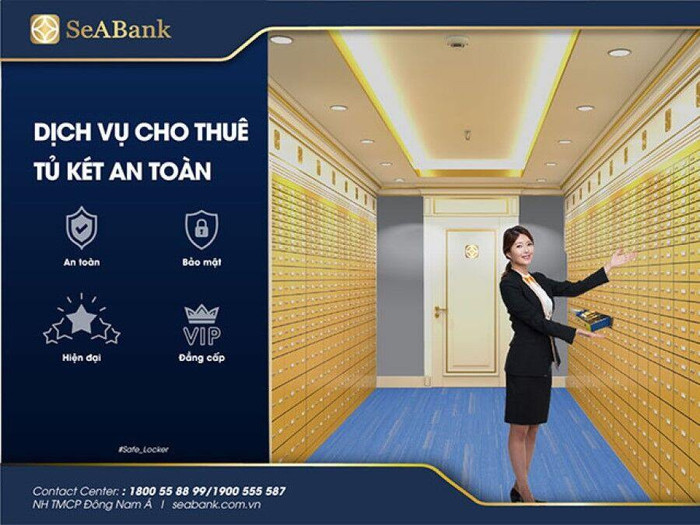 SeABank ưu đãi hấp dẫn cho khách hàng thuê két an toàn