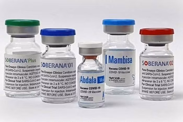 5 loại vaccine ngừa Covid-19 do Cuba phát triển và sản xuất.