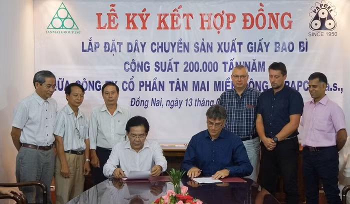 Tập đoàn Tân Mai ký hợp đồng lắp đặt dây chuyền trị giá 28 triệu Euro