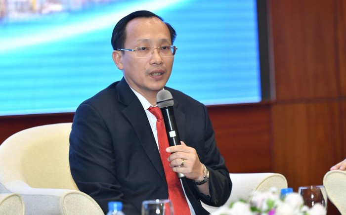 Ông Nguyễn Minh Khang, Tổng giám đốc Công ty CP Đầu tư LDG chia sẻ với các nhà đầu tư về tầm nhìn chiến lược trong 5 năm tới