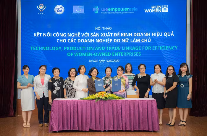 Nhiều hội thảo được VWEC tổ chức nhằm kết nối, hỗ trợ doanh nghiệp do nữ làm chủ trong sản xuất, kinh doanh
