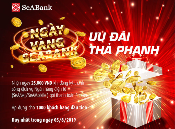 Hàng nghìn quà tặng trong Ngày vàng khuyến mại tại SeABank