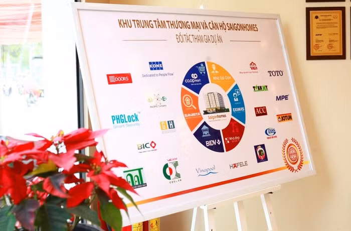 Chủ đầu tư cũng đã ký kết hợp tác với các đối tác siêu thị Co-op.Mart, Ngân hàng bảo lãnh BIDV, quản lý tòa nhà Savista, xây dựng &amp; vận hành hồ bơi Vinapool…