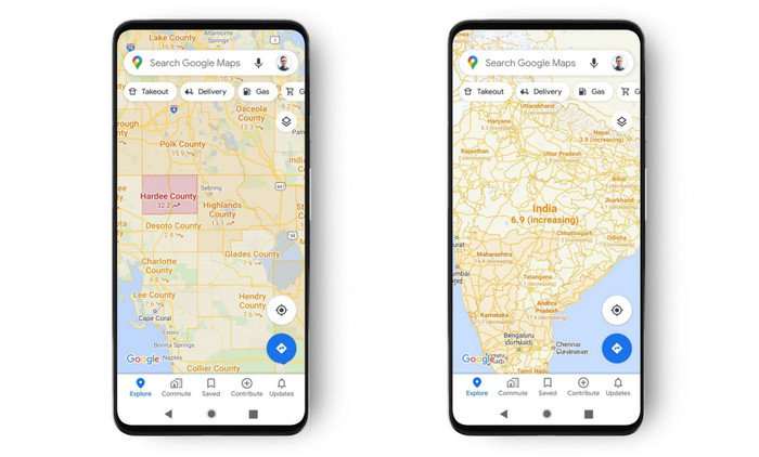 Google Maps sẽ hiển thị các khu vực bùng phát dịch Covid-19