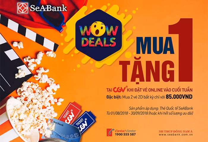 Wow Deals – Mua sắm bất tận mùa hè 2018 cùng thẻ SeABank