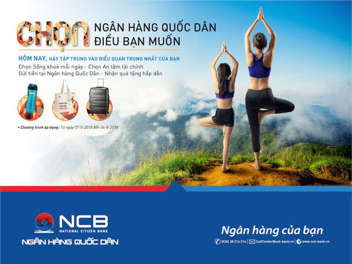 Gửi tiền NCB, ngập tràn quà tặng mùa hè