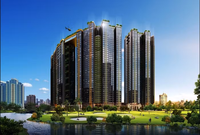 Sunshine City phủ kính Low-E, nội thất mạ vàng xa hoa