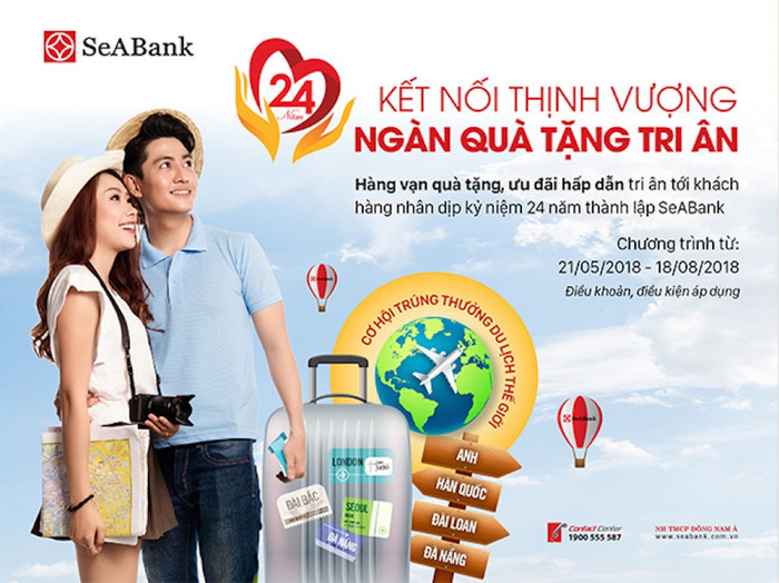 SeABank tri ân khách hàng nhân dịp kỷ niệm 24 năm thành lập