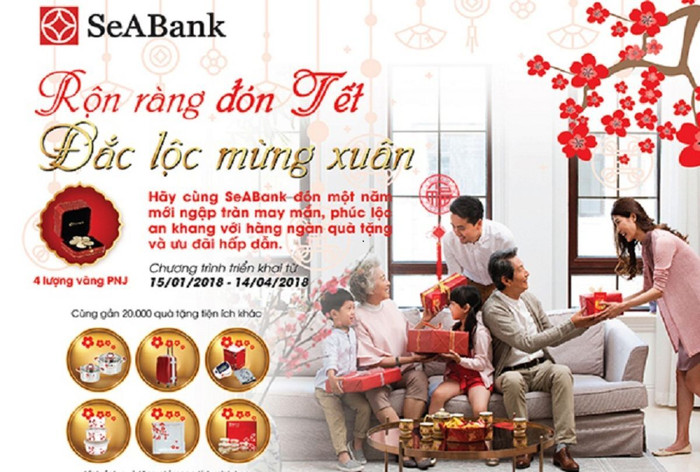 Gửi tiết kiệm trúng vàng tại SeABank